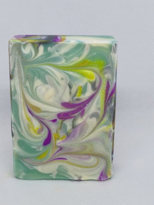 Handmade Botanical Lavender Swirl Decorative Aromatic Soap new