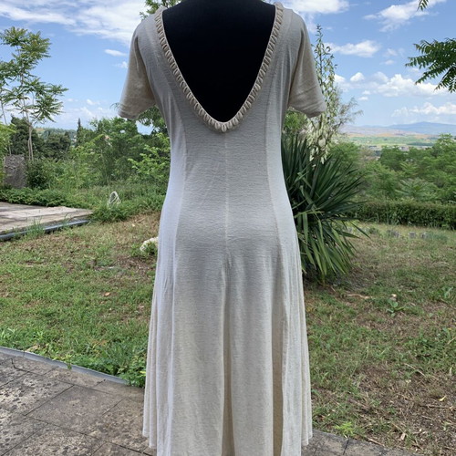 Dress embroidered with real shells like new, size M