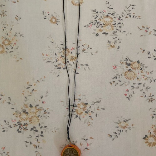 Orange necklace with gold details new