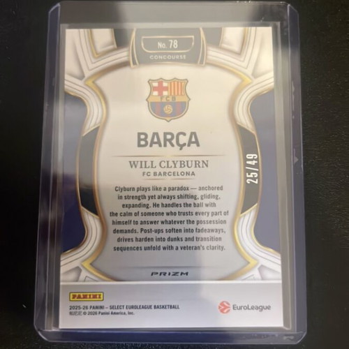 Will Clyburn Select Euroleague Barcelona card new