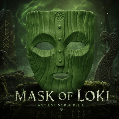 The Mask of Loki 3D Printed Collectible Prop and Cosplay