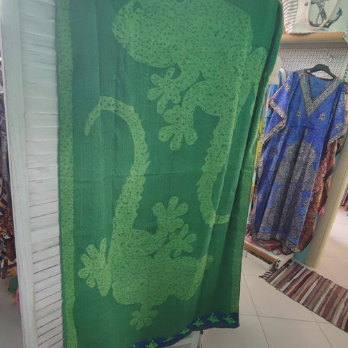 Large beach towel 95x170cm green, new