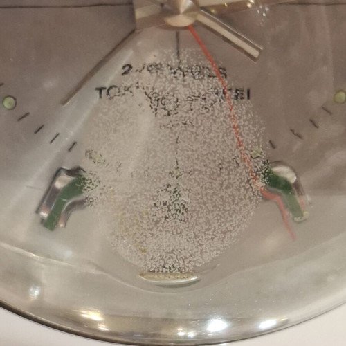 70's Tokyo Tokei manual wind-up alarm clock used, space age retro