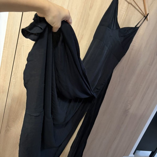 Toi&Moi satin dress used, black, size L
