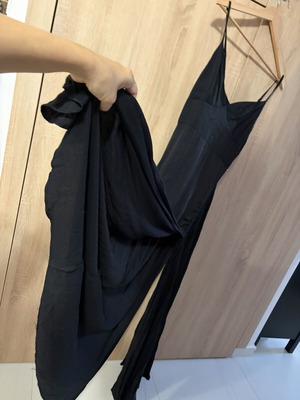 Toi&Moi satin dress used, black, size L