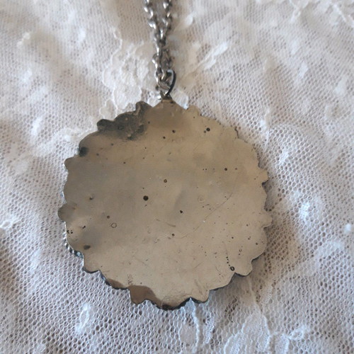 Vintage necklace used with turquoise and silver scarab