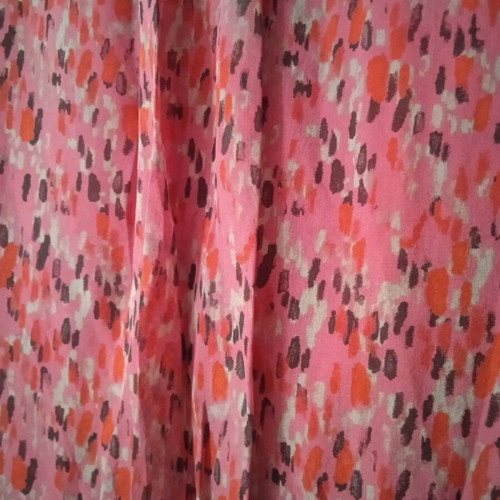 Women's dress pink like new, muslin with satin lining