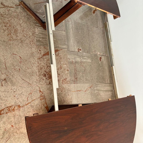 Rosewood Dining Table used, extends for 8 to 12 people, 50 years old