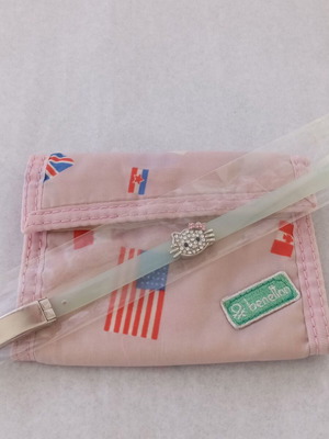 Benetton Vintage '80s/'90s Wallet with Silicone Bracelet gift, like new