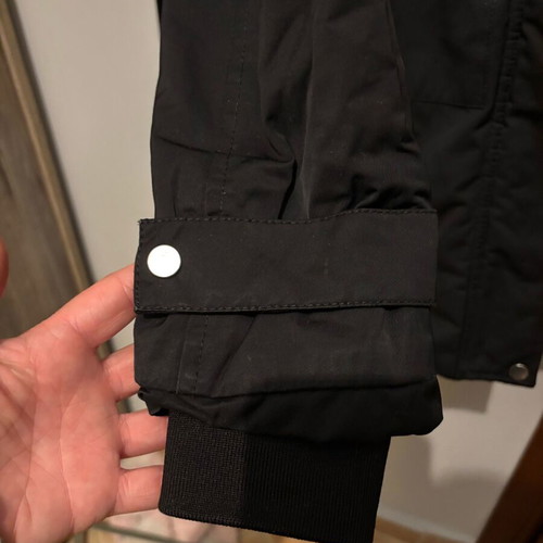 Zara jacket used with fur black, size S