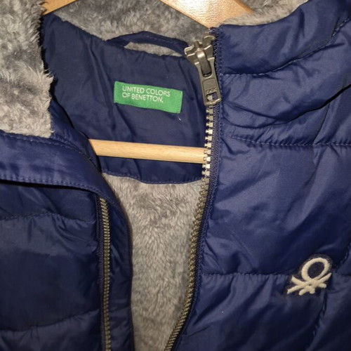 Benetton jacket for 4-year-old boy like new, blue, size 110 cm