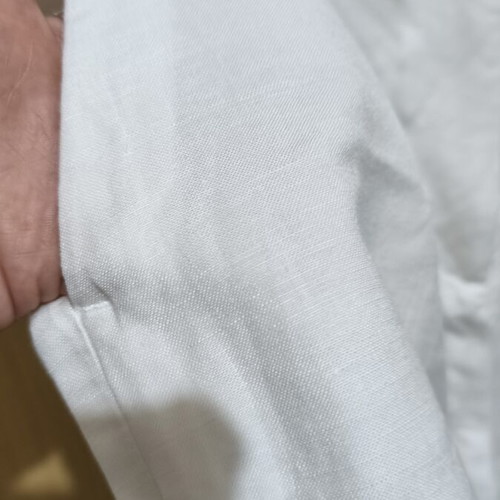 H&M linen shorts, white, size L / 40 / 12
