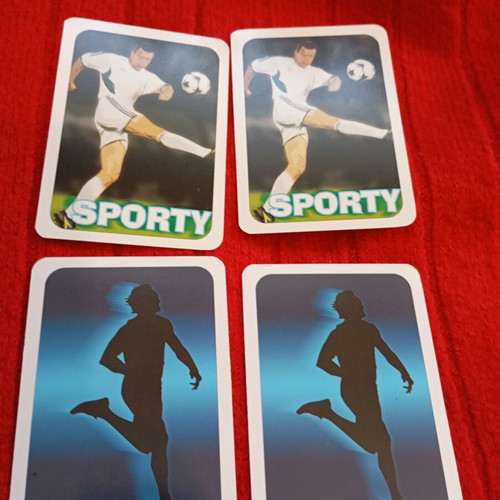Yperatou Sporty Cards used, red, yellow, instruction card