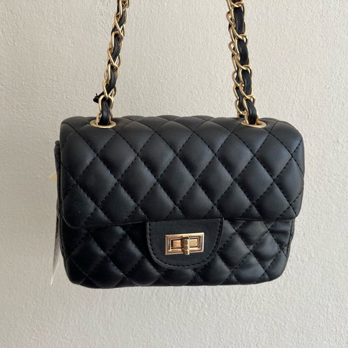 Bag-All crossbody bag black with gold details new