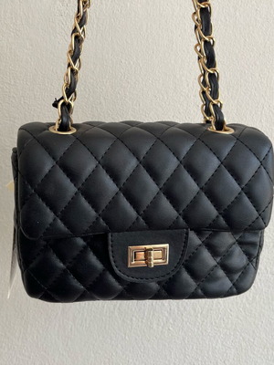 Bag-All crossbody bag black with gold details new