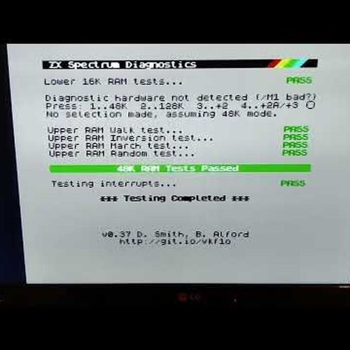 ZX Spectrum Dead Tester 48k/128k/+2 Gray new
