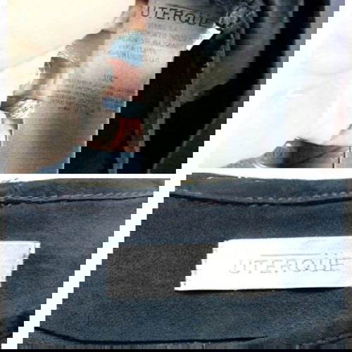 Παλτό Uterque από φυσικό nubuck δέρμα, σαν καινούργιο, μέγεθος L/XL