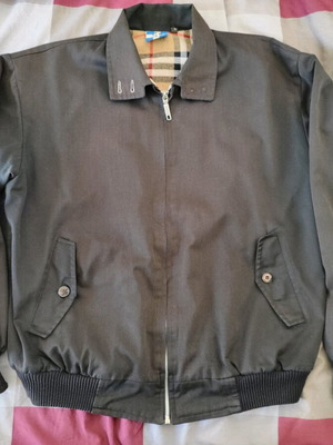 Casual jacket used, Harrington style, size small, black