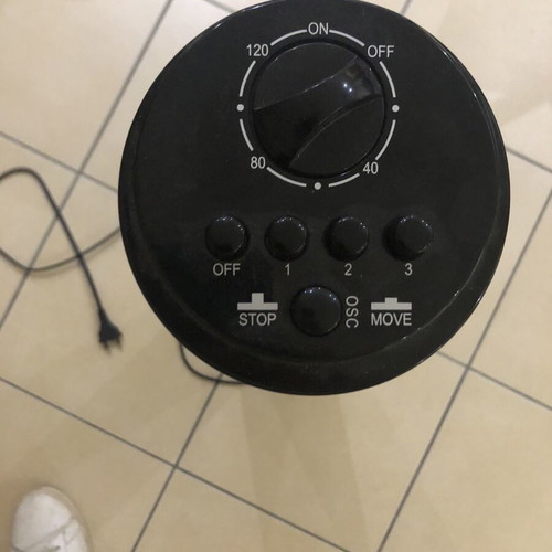 Low tower fan used with noise issue
