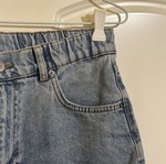 Pull & Bear blue mom fit denim shorts