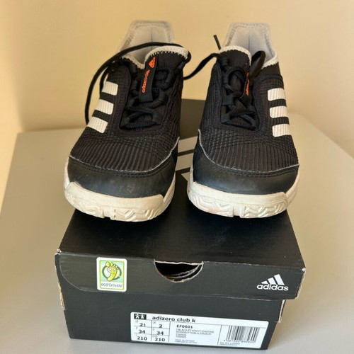 Adidas kids tennis shoes used size 34