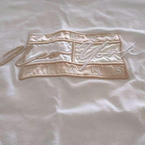 Tommy Hilfiger T-shirt used, size M, white and beige