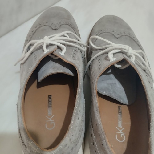 Men's loafers Gianna Kazakou grey suede genuine leather size 42 like new