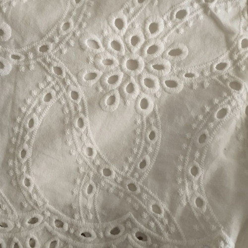 ZARA broderie anglaise set, crop top and shorts, white
