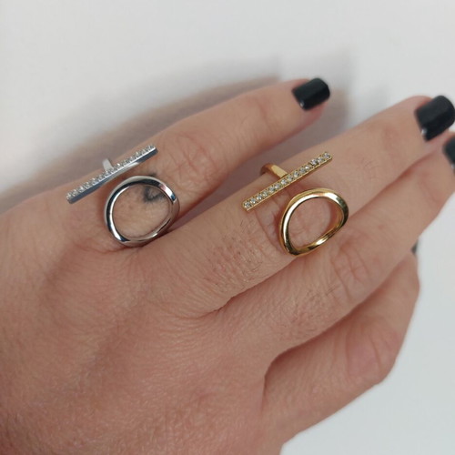 Adjustable rings new, stainless steel, gold and silver colors