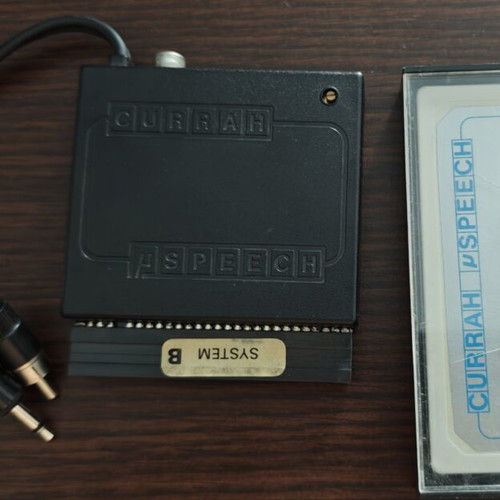 ZX Spectrum μSPEECH speech synthesizer with original cassette