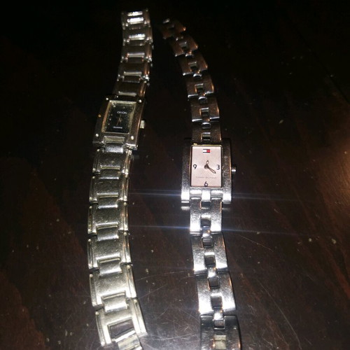 Tommy Hilfiger and Orion women's watches used, silver, pack of 2