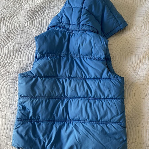 Benetton hooded vest, blue, size 98-104 cm, ages 3-4