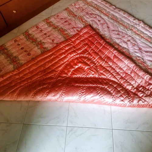Handmade wool quilts like new, set of two