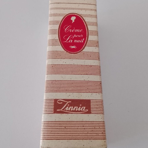 Zinnia vintage collectible night cream like new, full