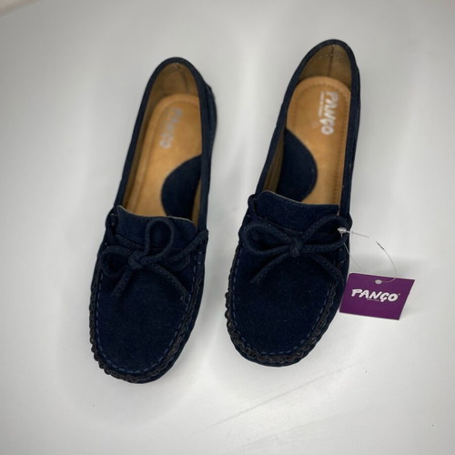 Panco navy blue suede moccasins new size 35