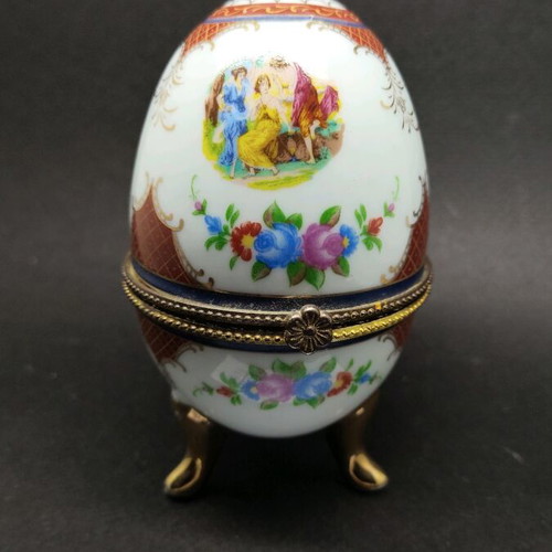 Porcelain egg vintage decorative used