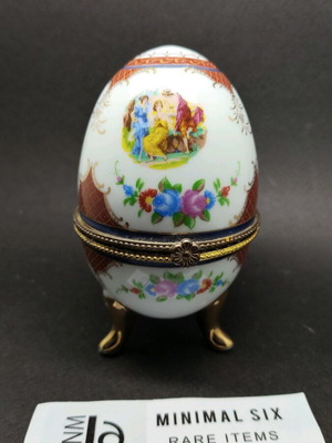 Porcelain egg vintage decorative used