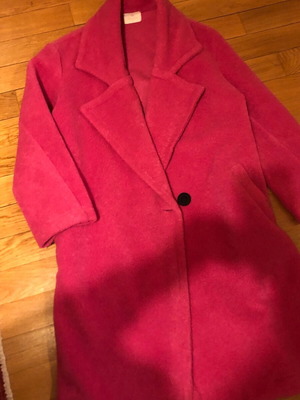 Regalinas fuchsia women's coat one size like new