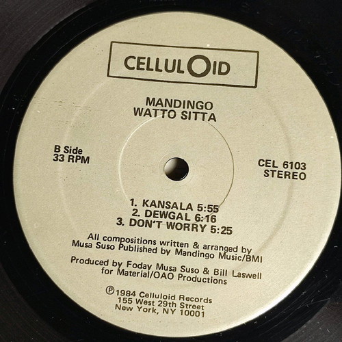 Mandingo Featuring Foday Musa Suso Watto Sitta vinyl like new, folk