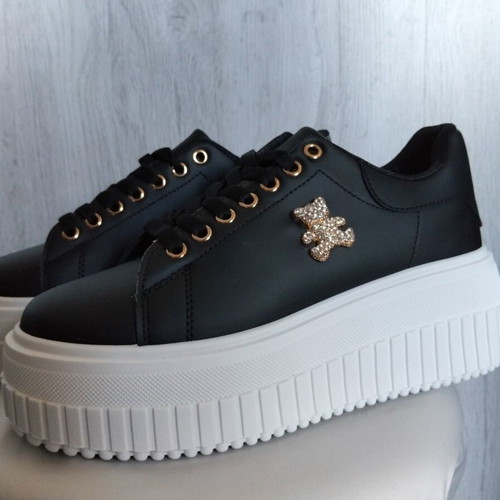 Women's high-top sneakers, black, size 39