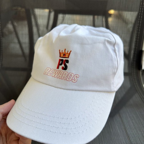 Jockey hat white new, ideal for summer