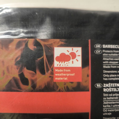 Barbecue Cover Weatherproof New 126x112x55cm Black