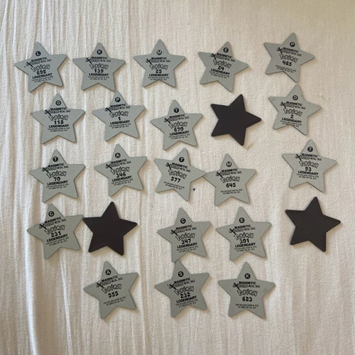 Pokemon star tags used, each sold separately