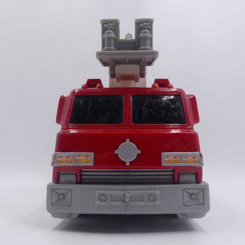 Matchbox fire engine toy truck used, red and gray