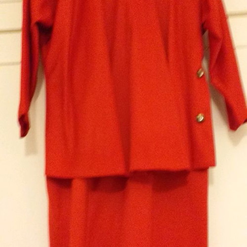 Pagoni dress used, bright red, size 44 medium