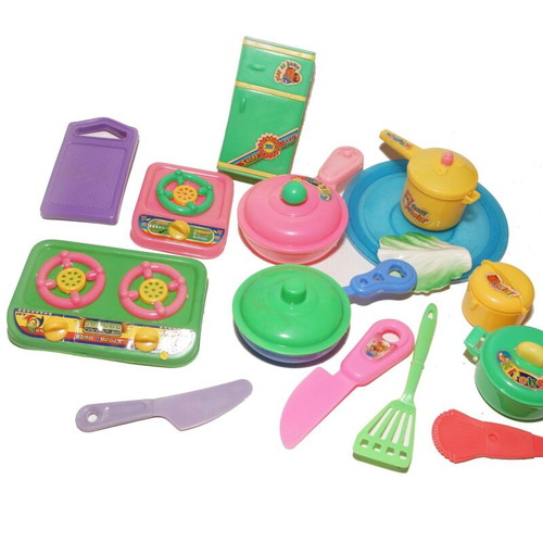 Kitchen toys set used