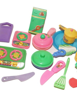 Kitchen toys set used