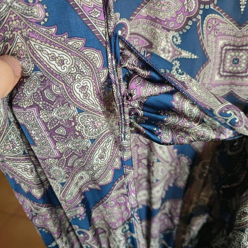 Regalinas one-piece jumpsuit like new, blue multicolor with wide pants