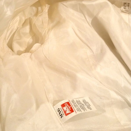 MNG Suit Vintage jacket 100% linen new, size 42, white