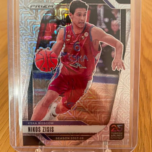 Nikos Zisis Panini Prizm EuroLeague Basketball Card new Mojo Prizm 22/25